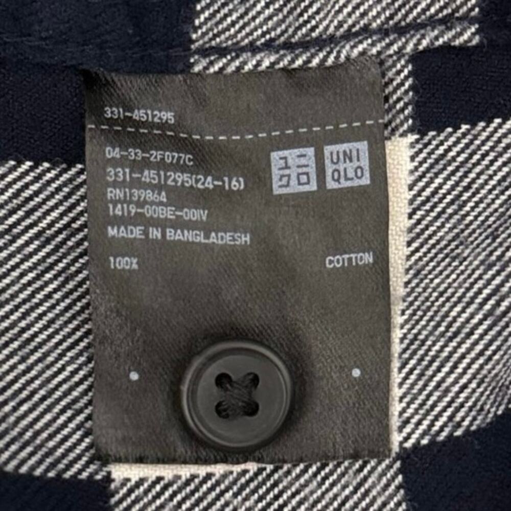 Uniqlo Flannel Regular Fit Shirt Size S - Picture 7 of 8